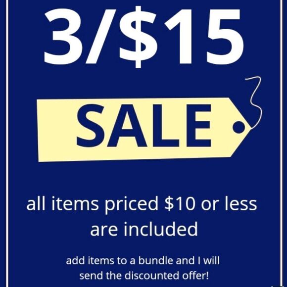 3/$15 sale!  - Picture 1 of 1